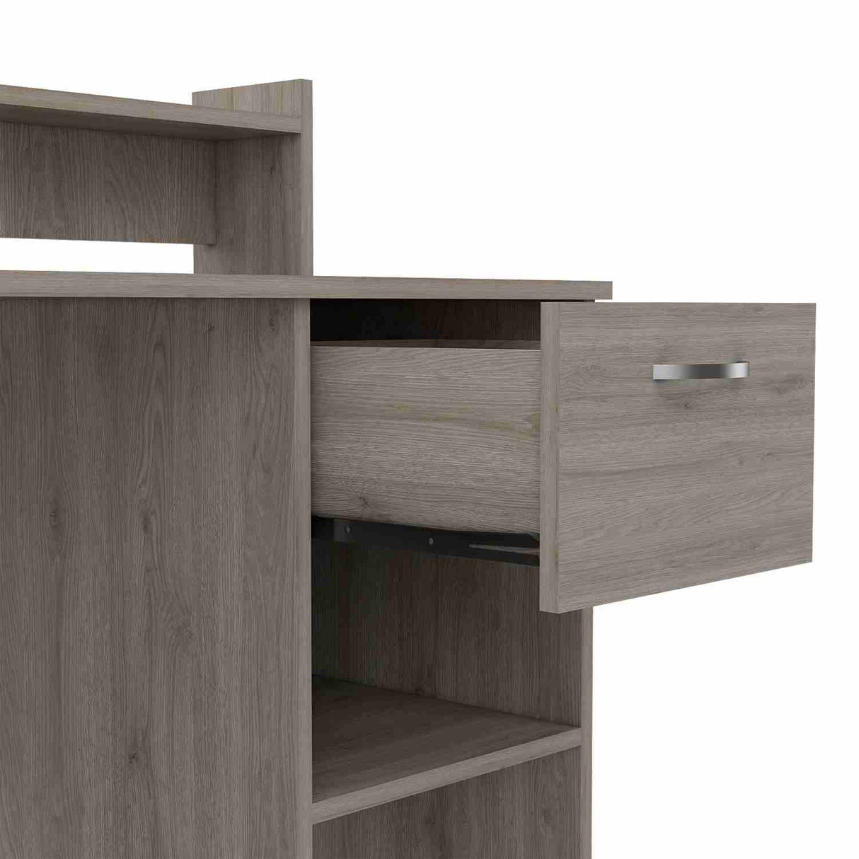 Escritorio Manaos Wengue 93 cm con Un Cajon y Entrepaños - Escritorios | Bylmo