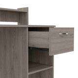 Escritorio Manaos Wengue 93 cm con Un Cajon y Entrepaños - Escritorios | Bylmo