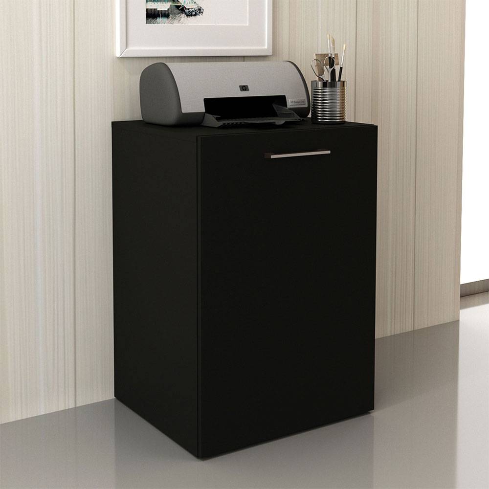 Escritorio Cádiz Negro 131 cm Transformable con Entrepaños - Escritorios y Archivadores | Bylmo