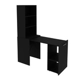 Escritorio Cuenca Negro 136 cm Transformable con Entrepaños y Biblioteca - Escritorios y Archivadores | Bylmo