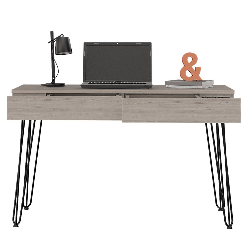 Escritorio Mumbai Ceniza 120 cm con Cajones - Escritorios y Archivadores | Bylmo
