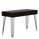 Escritorio Mumbai Wengue 120 cm con Dos Cajones y Patas Metálicas - Escritorios | Bylmo