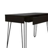 Escritorio Mumbai Wengue 120 cm con Dos Cajones y Patas Metálicas - Escritorios | Bylmo