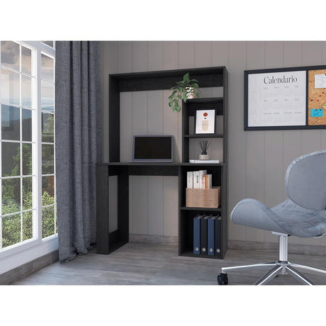 Escritorio Wengue 99x148cm sin Cajones y con Organizador de Libros - Escritorios | Bylmo