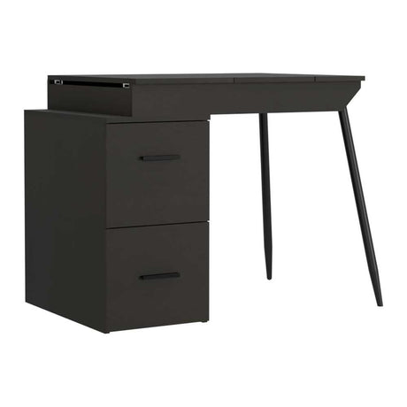 Escritorio Office Conect 90 Wengue 93 cm con Puertas y Cajones - Escritorios y Archivadores | Bylmo