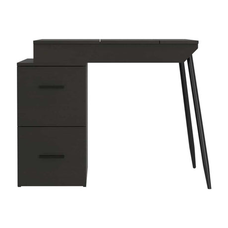 Escritorio Office Conect 90 Wengue 93 cm con Puertas y Cajones - Escritorios y Archivadores | Bylmo