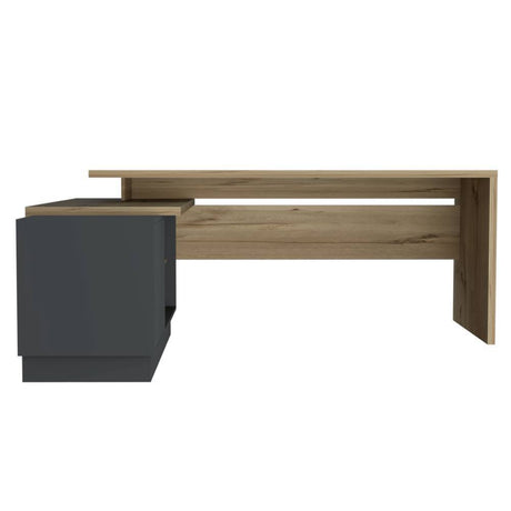 Escritorio en L Office Duna 179 cm con Puerta y Entrepaños - Escritorios y Archivadores | Bylmo