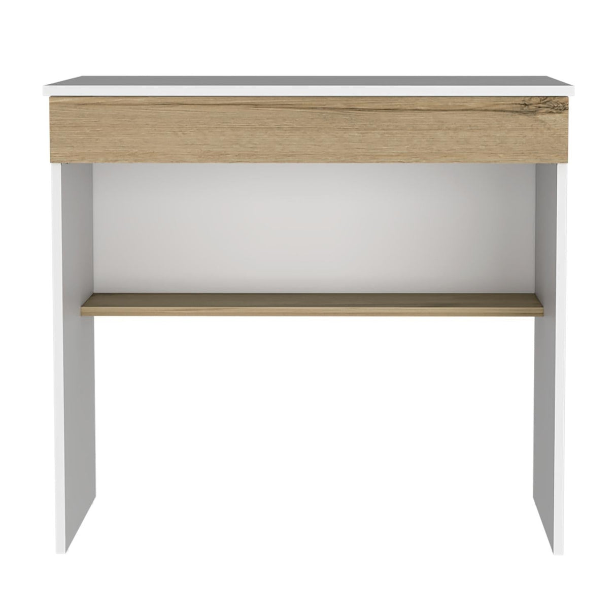 Escritorio Ohio Blanco 80 cm con Un Cajón y Entrepaños - Escritorios | Bylmo