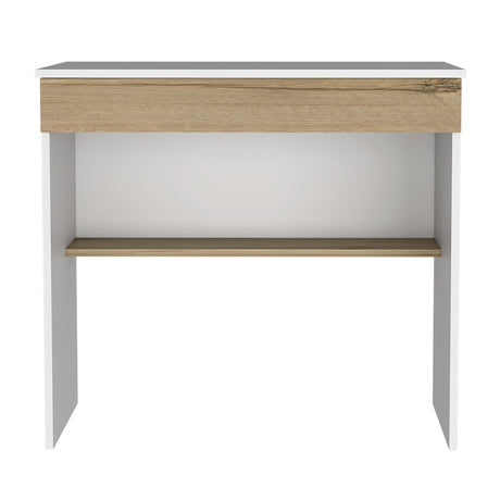 Escritorio Ohio Blanco 80 cm con Un Cajón y Entrepaños - Escritorios | Bylmo