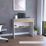Escritorio Ohio Blanco 80 cm con Un Cajón y Entrepaños - Escritorios | Bylmo