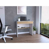 Escritorio Ohio Blanco 80 cm con Un Cajón y Entrepaños - Escritorios | Bylmo