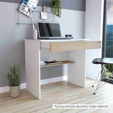 Escritorio Ohio Blanco 80 cm con Un Cajón y Entrepaños - Escritorios | Bylmo