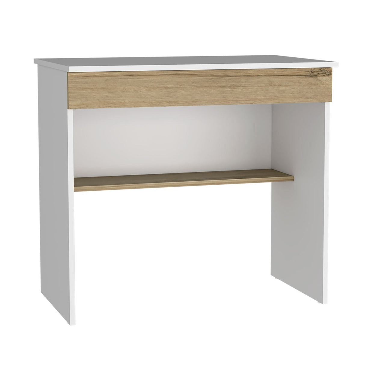 Escritorio Ohio Blanco 80 cm con Un Cajón y Entrepaños - Escritorios | Bylmo