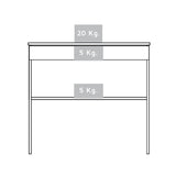 Escritorio Ohio Blanco 80 cm con Un Cajón y Entrepaños - Escritorios | Bylmo