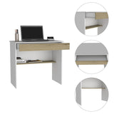 Escritorio Ohio Blanco 80 cm con Un Cajón y Entrepaños - Escritorios | Bylmo