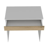 Escritorio Ohio Blanco 80 cm con Un Cajón y Entrepaños - Escritorios | Bylmo