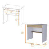 Escritorio Ohio Blanco 80x73cm Con Un Cajón - Escritorios | Bylmo