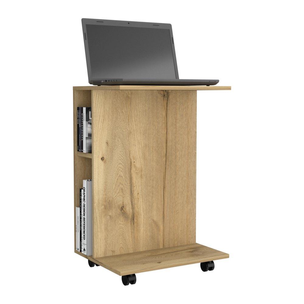 Escritorio Móvil Luzzo Duna 50.2x73cm sin Cajones y con Organizador de Libros - Escritorios y Archivadores | Bylmo