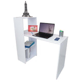 Escritorio Queen Blanco 110 cm con Biblioteca - Escritorios | Bylmo