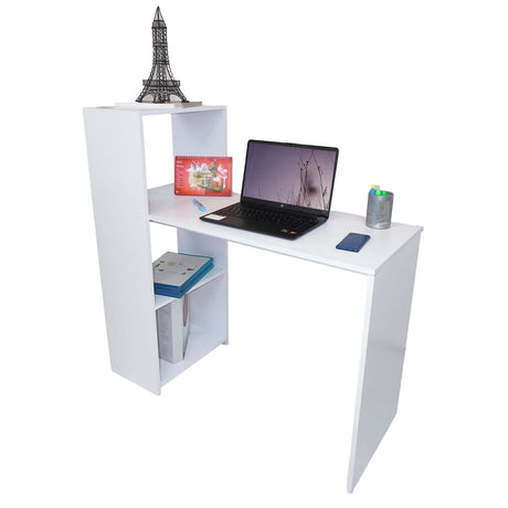 Escritorio Queen Blanco 110 cm con Biblioteca - Escritorios | Bylmo