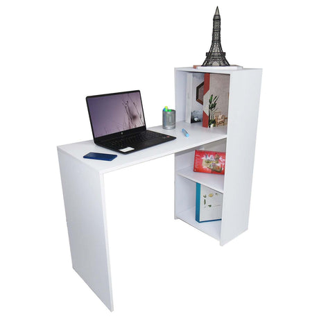 Escritorio Queen Blanco 110 cm con Biblioteca - Escritorios | Bylmo