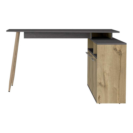 Escritorio en L Singapur Duna 103 cm con Puertas y Entrepaños - Escritorios y Archivadores | Bylmo