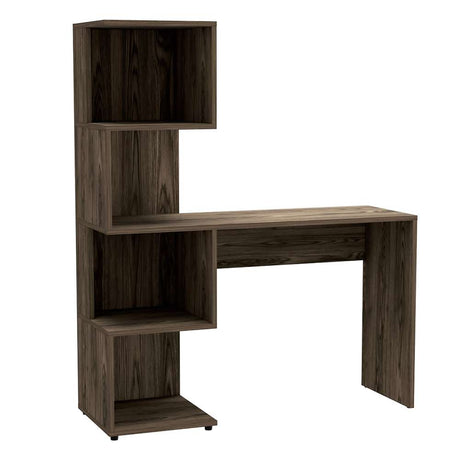 Escritorio Vik Coñac 120 cm con Biblioteca - Escritorios y Archivadores | Bylmo