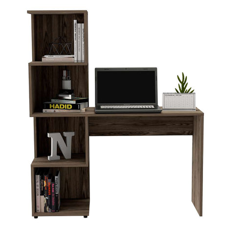 Escritorio Vik Coñac 120 cm con Biblioteca - Escritorios y Archivadores | Bylmo