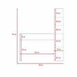 Escritorio Z120 Blanco 120 cm con Estantería - Escritorios | Bylmo