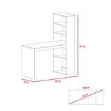 Escritorio Z120 Blanco 120 cm con Estantería - Escritorios | Bylmo
