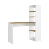 Escritorio Z120 Blanco 120 cm con Estantería - Escritorios | Bylmo