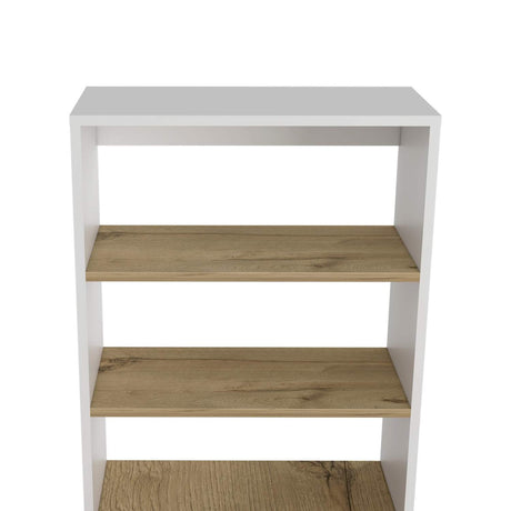 Escritorio Z120 Blanco 120 cm con Estantería - Escritorios | Bylmo