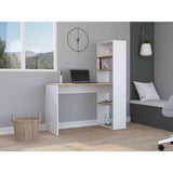 Escritorio Z120 Blanco 120 cm con Estantería - Escritorios | Bylmo