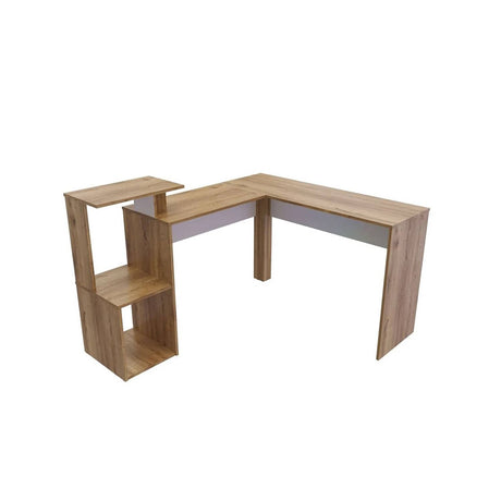 Escritorio biblioteca en L 120x141cm Malta - Duna - Escritorios | Bylmo