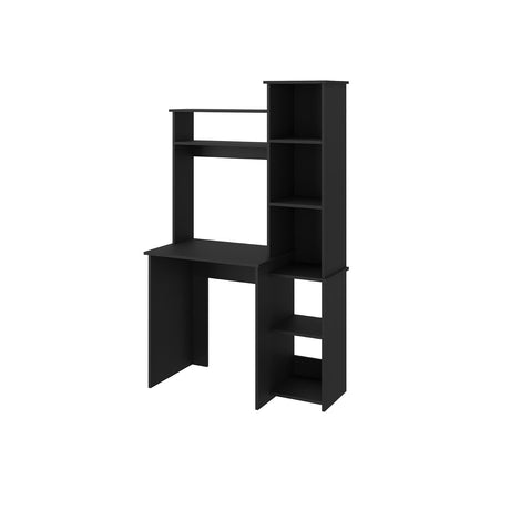 Escritorio con Biblioteca Victoria Wengue 99x163cm sin Cajones y con Organizador de Libros - Escritorios | Bylmo