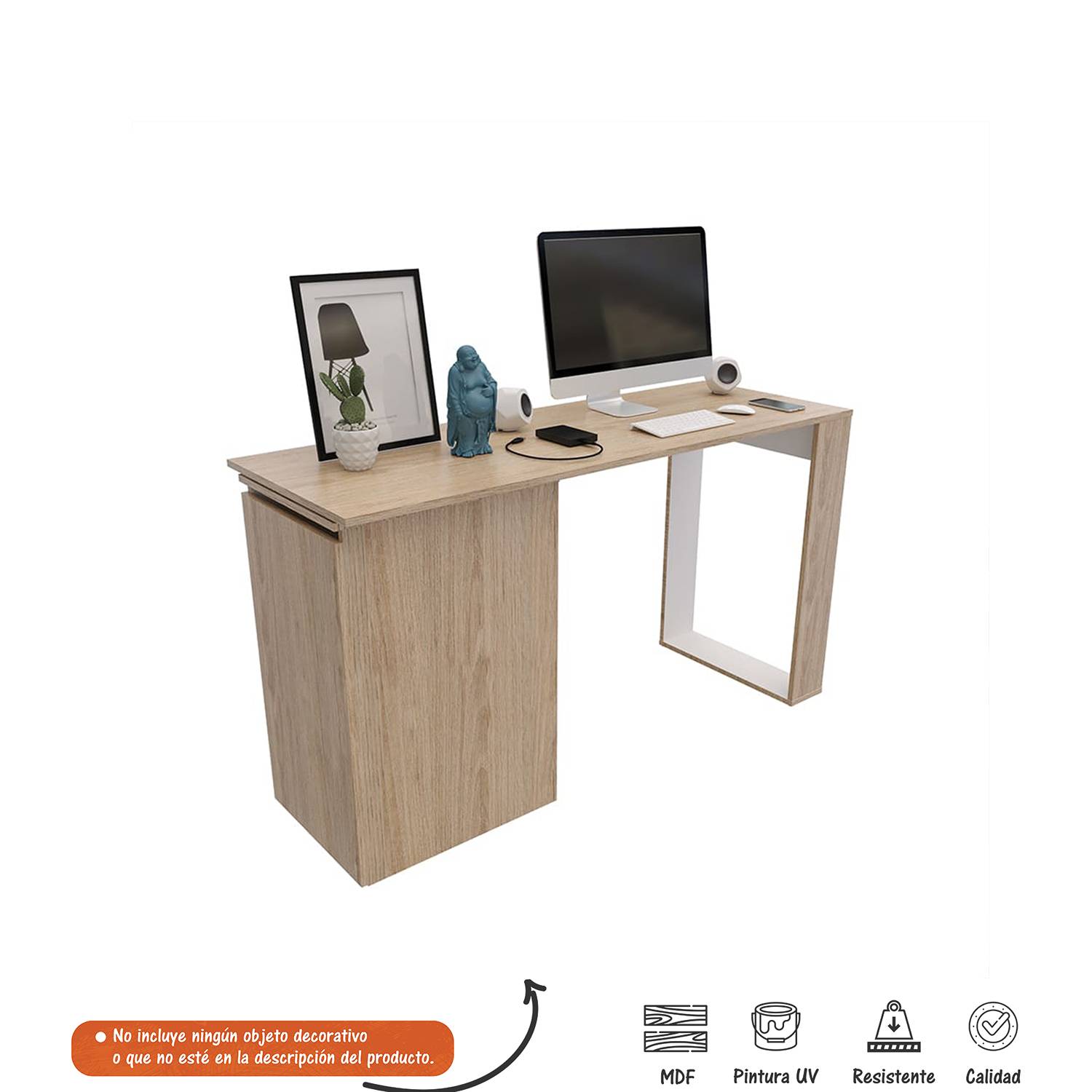 Escritorio dos Puestos Extensible o forma de L Cuba - Rovere - Escritorios | Bylmo