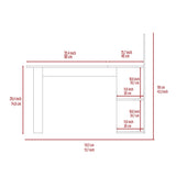 Escritorio en L Masai Ceniza 132x111cm sin Cajones y con Organizador de Libros - Escritorios | Bylmo