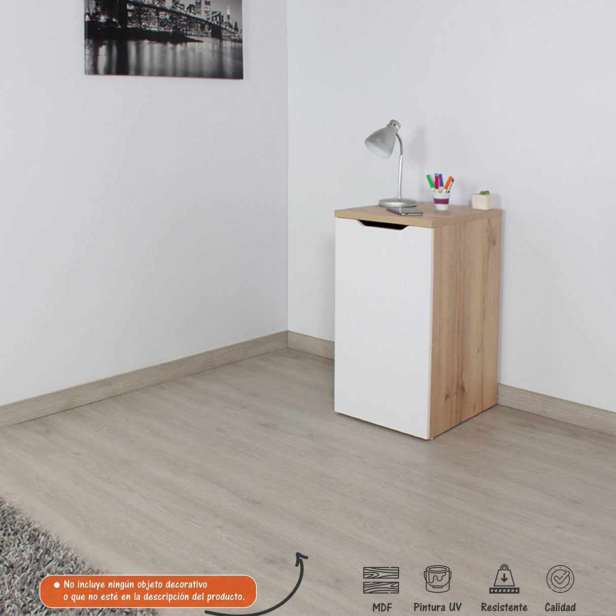 Escritorio Extensible Provenza Duna 40x77.8cm Con Un Cajón y con Organizador de Libros - Escritorios | Bylmo