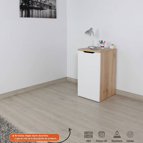 Escritorio Extensible Provenza Duna 40x77.8cm Con Un Cajón y con Organizador de Libros - Escritorios | Bylmo