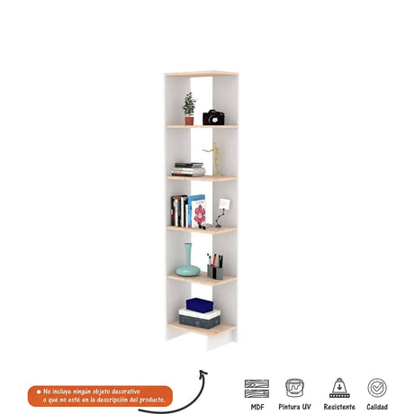 Escritorio Jazze Duna 42x198cm sin Cajones y con Organizador de Libros - Escritorios | Bylmo