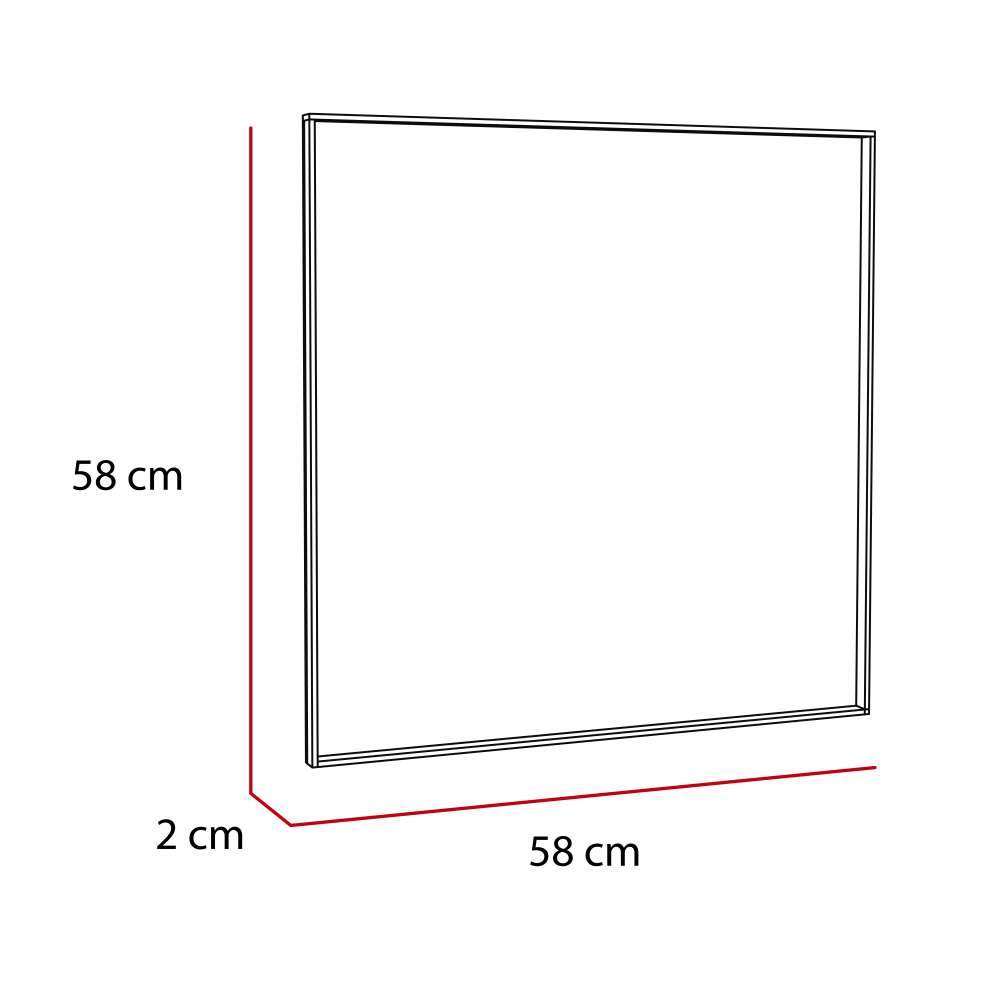 Espejo Olivar Redondo 60 cm Negro – Bylmo