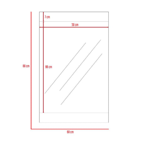 Espejo Kirov Rectangular 60 cm - Espejos de Baño | Bylmo