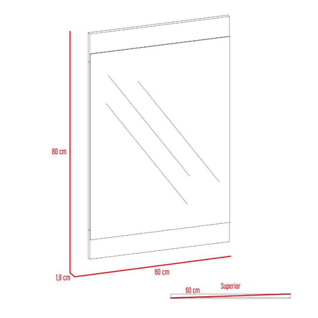 Espejo Kirov Rectangular 60 cm - Espejos de Baño | Bylmo