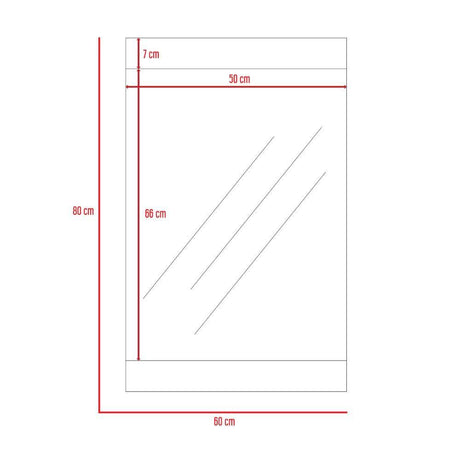Espejo Kirov Rectangular 60 cm - Espejos de Baño | Bylmo