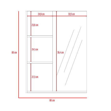 Espejo de Baño Saldana Rectangular 60 cm - Espejos de Baño | Bylmo