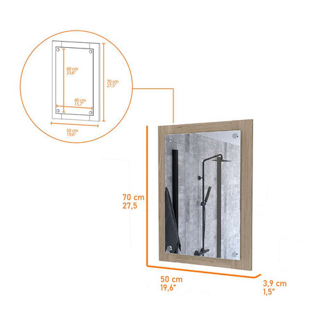 Espejo Vanguard Rectangular 50 cm - Espejos de Baño | Bylmo