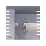 Espejo de Baño Led Touch Cairo Plateado 60x60cm Cuadrado con Sandblasting - Espejos de Baño | Bylmo