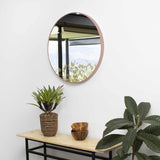 Espejo de Pared Cobre 40x40cm Redondo con Marco Metalico - Espejos Decorativos | Bylmo