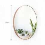 Espejo Circle Circular 60 cm Cobre Flotante