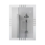Espejo de Baño Dali Plateado 60x80cm Rectangular con Sandblasting - Espejos de Baño | Bylmo